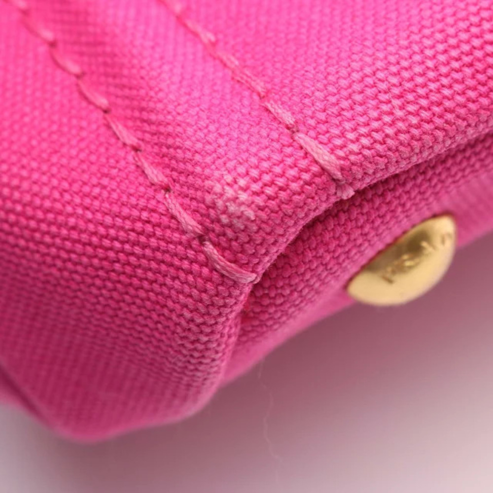 Prada Canapa pink handbag canvas 2way - Picture 7 of 8